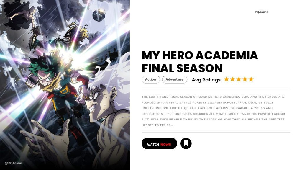 My Hero Academia final season in Hindi