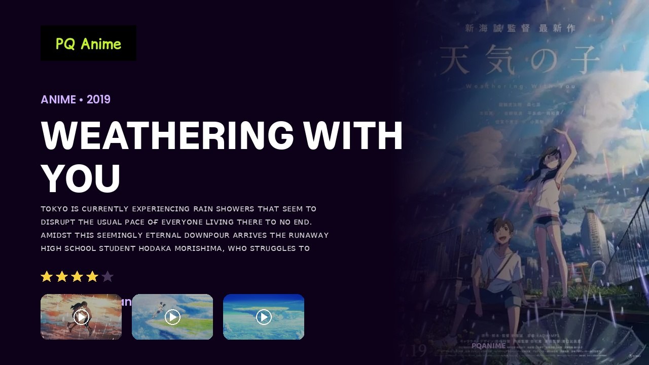 Weathering with you in Hindi